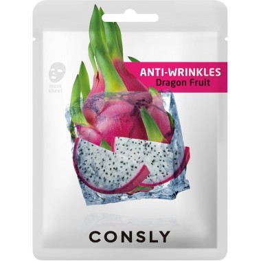 Антивозрастная тканевая маска с экстрактом драгонфрута, 20 мл — Dragon Fruit Anti-Wrinkles Mask Pack, 20 ml