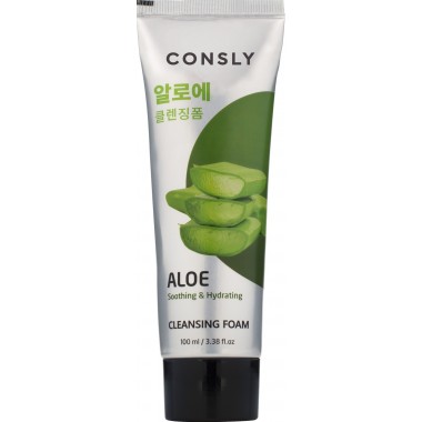Успокаивающая кремовая пенка для умывания c экстрактом алоэ вера, 100 мл — Aloe Vera Soothing Creamy Cleansing Foam, 100 ml