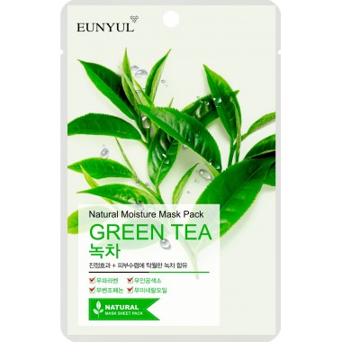Маска тканевая с экстрактом зеленого чая, 22 г — Natural Moisture Mask Pack Green Tea