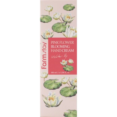 Крем для рук с водяной лилией, 100 мл —  Pink Flower Blooming Hand Cream Water Lily, 100 ml