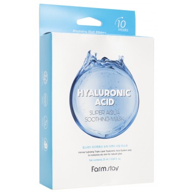 Маска тканевая с гиалуроновой кислотой, 25 мл —  Hyaluronic Acid Super Aqua Soothing Mask, 25 ml