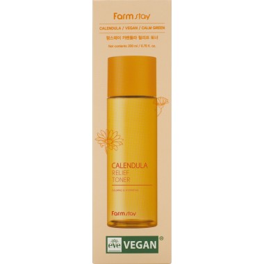 Успокаивающий тонер с экстрактом календулы, 200 мл —  Calendula Relief Toner, 200 ml