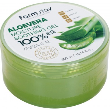 Увлажняющий успокаивающий гель с экстрактом алоэ вера, 300 мл —  Moisture Soothing Gel Aloevera, 300 ml
