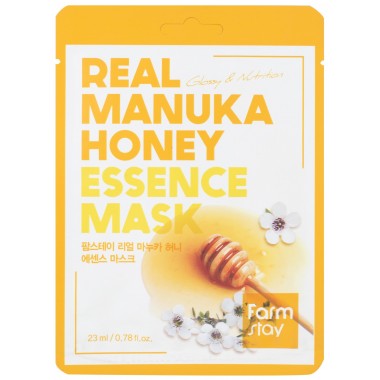 Маска тканевая для лица с медом манука, 23 мл —  Real Manuka Honey Essence Mask, 23 ml