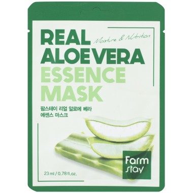 FarmStay Маска тканевая для лица с экстрактом алоэ - Real aloe vera essence mask, 23мл