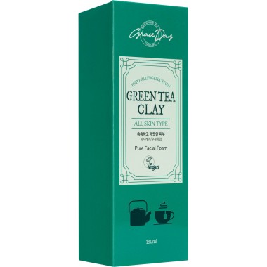 Grace Day Пенка для умывания с зеленой глиной, 180 мл — Green Tea Clay Pure Facial Foam, 180 ml