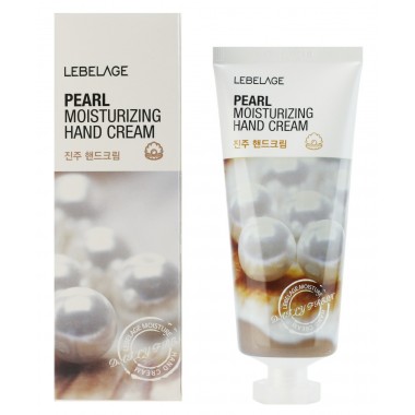 Крем для рук увлажняющий с жемчужной пудрой, 100 мл — Lebelage Pearl Moisturizing Hand Cream, 100 ml