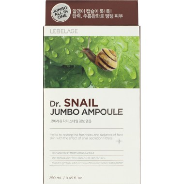 Укрепляющая сыворотка с муцином улитки, 250 мл — Dr. Snail Jumbo Ampoule, 250 ml