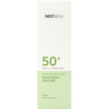 Успокаивающий солнцезащитный гель с экстрактом алоэ SPF 50+/PA++++, 50мл, NEXTBEAU