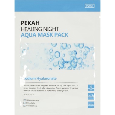 Вечерняя увлажняющая тканевая маска, 25 мл — Healing Night Aqua Mask Pack, 25 ml