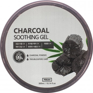 Универсальный гель для лица и тела с чёрным углём, 300 мл — Charcoal Soothing Gel, 300 ml