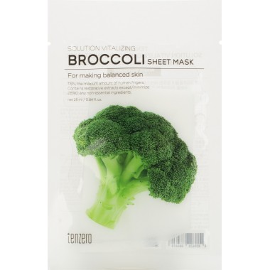 Тканевая маска с экстрактом брокколи, 25 мл — Solution Vitalizing Broccoli Sheet Mask, 25 ml