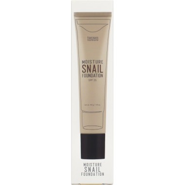 Тональный крем с муцином улитки SPF 25+ лёгкий бежевый, 40 г — Moisture Snail Foundation #21 Light Beige, 40 g