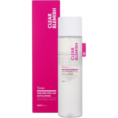 Тонер с кислотами, пилинг-формула, 200 мл — Clear Blemish Toner, 200 ml