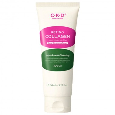 Пенка для лица очищающая, 150 мл — Retino collagen small molecule 300 pore cleansing foam