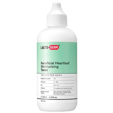 Тонер для лица увлажняющий, 200 мл — Lactoderm beneficial heartleaf moisturizing toner