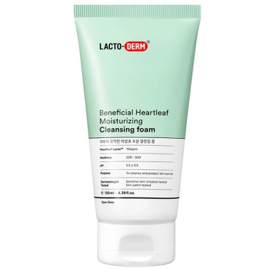 Пенка с пробиотиками, 130 мл — Lactoderm beneficial heartleaf moisturizing cleansing foam