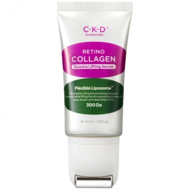 Сыворотка коллагеновая с роликом, 40 мл — Retino collagen small molecule 300 guasha lifting serum