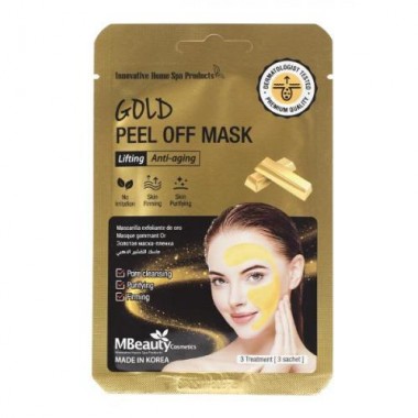 Подтягивающая маска-пленка с коллоидным золотом, 7 г х 3 шт — Gold Peel Off Mask