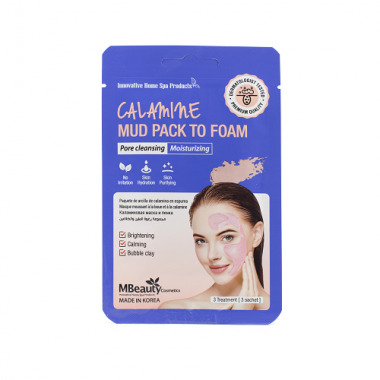 Каламиновая маска-пенка для очищения пор, 7 мл х 3 шт — Calamine Mud Pack To Foam