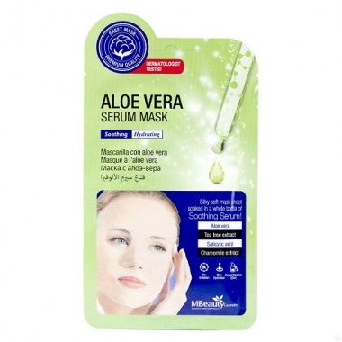 Успокаивающая тканевая маска для лица с алоэ вера — Aloe Vera Serum Mask