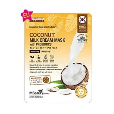 Маска тканевая с кокосовым молочком и пробиотиками, 22 мл — Coconut Milk Cream Mask With Probiotics