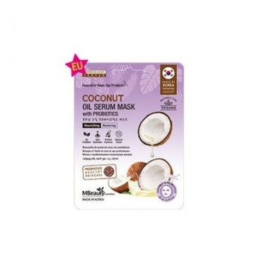 Маска тканевая с кокосовым маслом и пробиотиками, 22 мл — Coconut Oil Serum Mask With Probio
