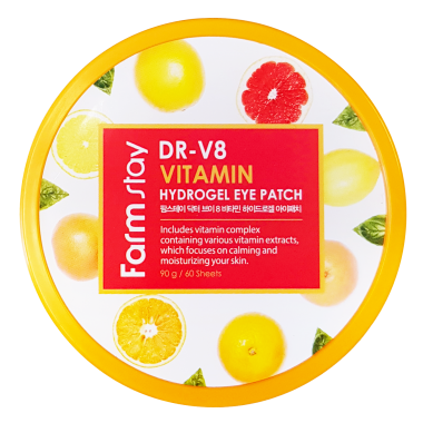 Гидрогелевые патчи для области вокруг глаз с витаминами, 90 г — DR-V8 Vitamin Hydrogel Eye Patch